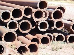 rusty pipes for plumbing