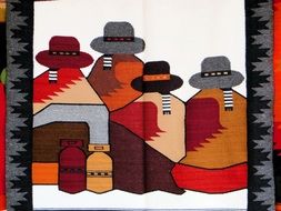 ethnic fabric in otavalo
