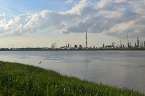 industrial landscape near the river