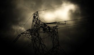 Power Lines Storm