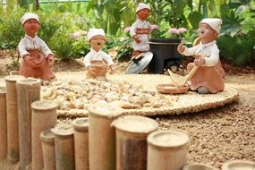 clay traditional korean dolls