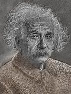 Albert Einstein portrait drawing