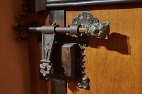 door lock on medieval doors