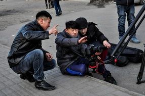 filming in the street
