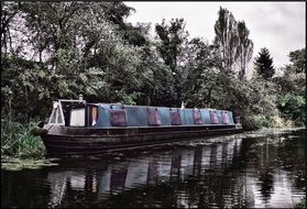 barge on the river