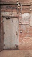 door of an old brick factory