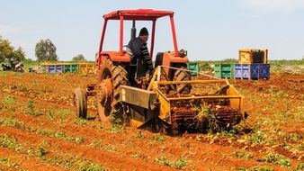 Tractor Working