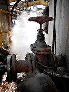 metal valve in industry