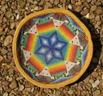 Beaded Gourd Bowl, mexico