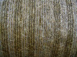 compressed straw bale