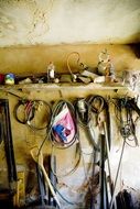 tools in the artisan workshop
