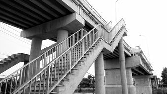 stairway of Concrete Bridge, vietnam