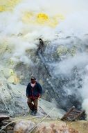 work on the volcano