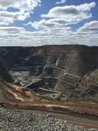 scenic view of Open-cut coal Mine, Australia