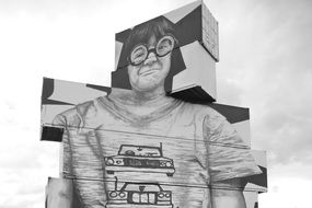 Graffiti Art man as a drawing