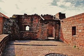 ruined medieval fortress, germany, annweiler