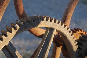 rusty machine gear