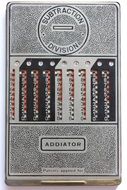 front panel of the mechanical calculator