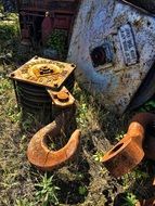 rusty industrial equipment