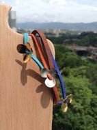 colorful leather bracelets