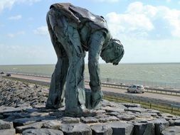 sculpture of a worker in the Netherlands