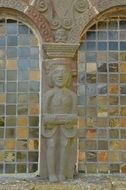 Decoration with stained glass