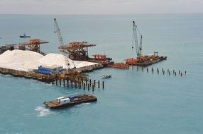 salt mining in the open sea