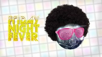 Friday evening party clipart