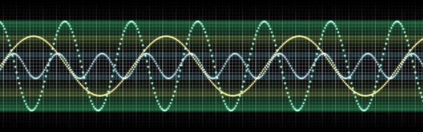 Sound wave banner clipart