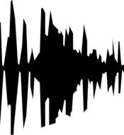 Music Sound icon drawing