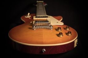 electric guitar on a black background