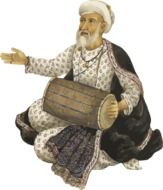 Old drummer clipart