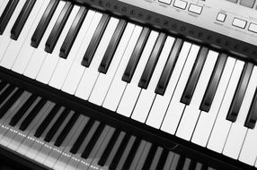 Black And White electronic keyboard