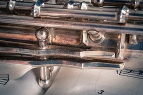 transverse flute on notes