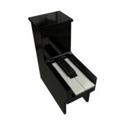 small piano on a white background