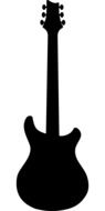 black guitar silhouette