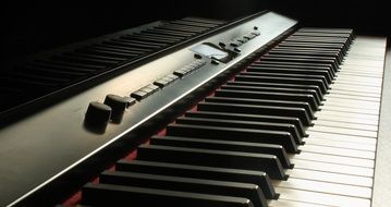 keys of synthesizer