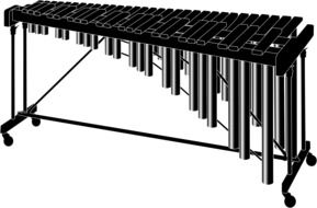 Marimba Percussion Instrument drawing