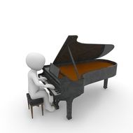 model of pianist