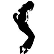 Michael Jackson, silhouette of dancing King Of Pop