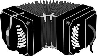 button accordion as graphic image