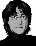 John Lennon Beatles Rock drawing