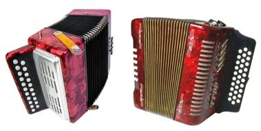 two Traditional Accordions