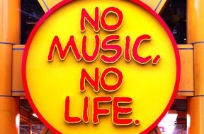No Music no Life sign drawing