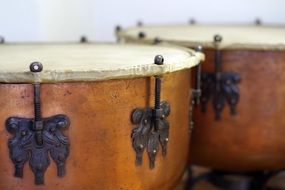 Drums Old Instruments close-up