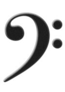 graphic image of a bass clef