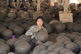 pottery workshop in Myanmar