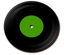 Music Disk Vinyl as a drawing