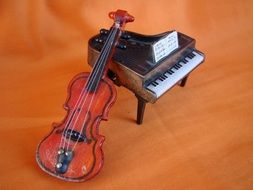 Piano Violin small Music Toys