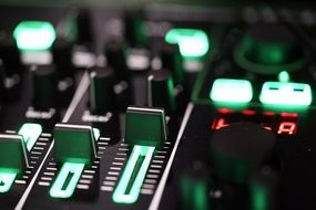 Music equipment, Knobs on control panel